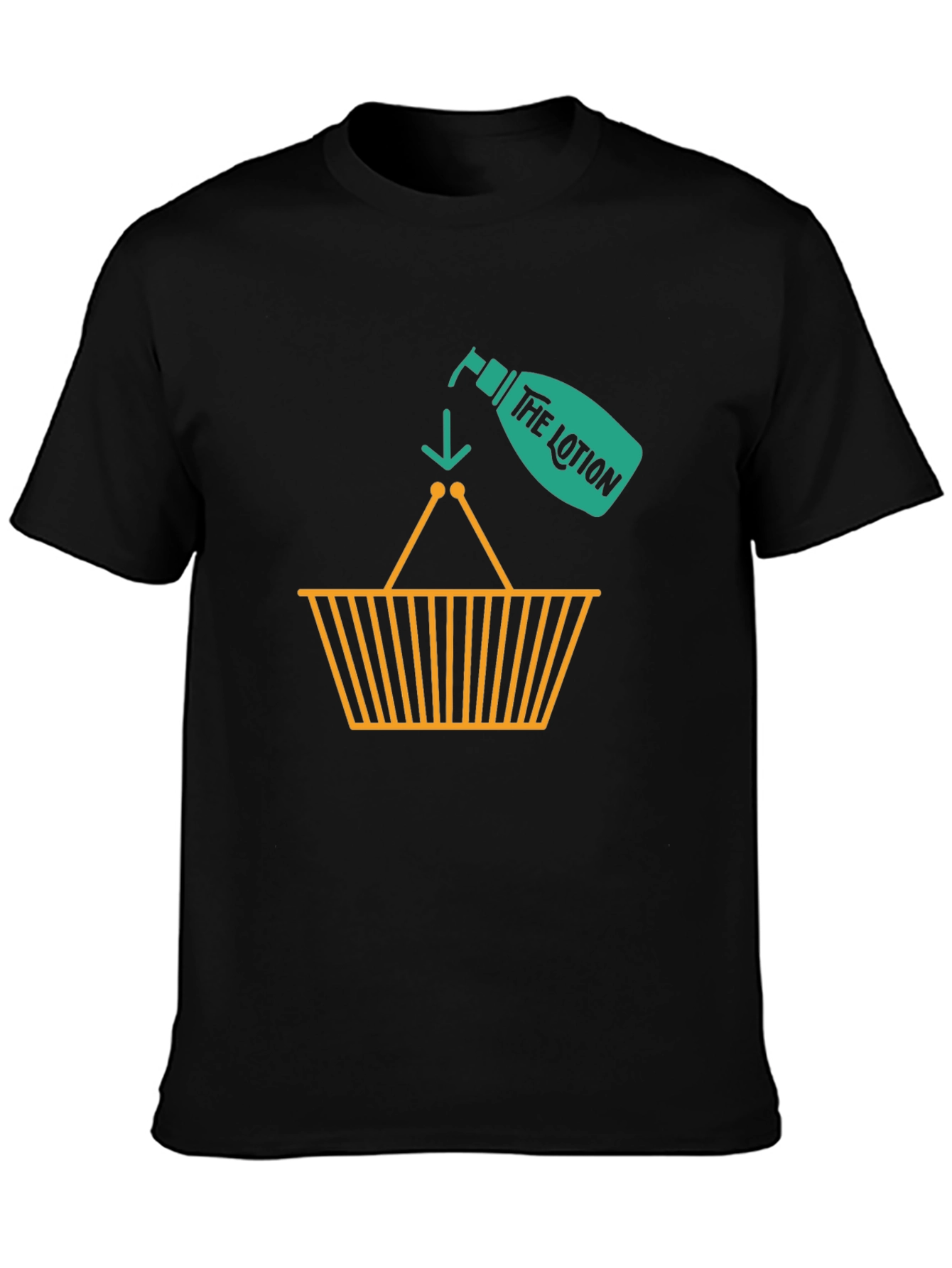Funny The Lotion T-Shirt - Black Novelty Tee