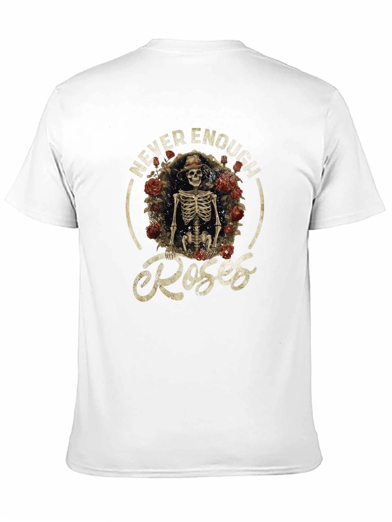 Never Enough Roses Skeleton Graphic Tee