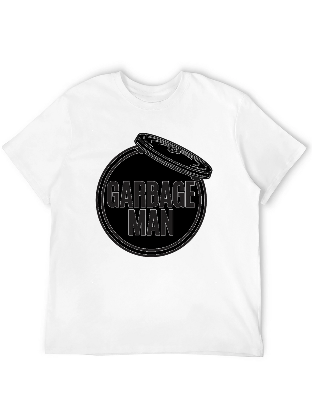 Garbage Man Graphic T-Shirt - Black Cotton Tee