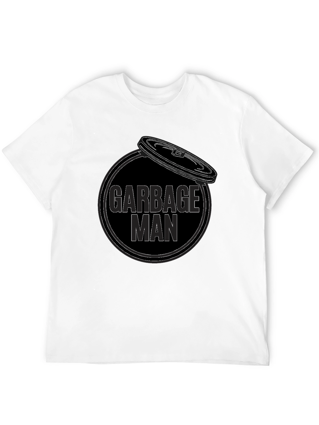 Garbage Man Graphic T-Shirt - Black Cotton Tee