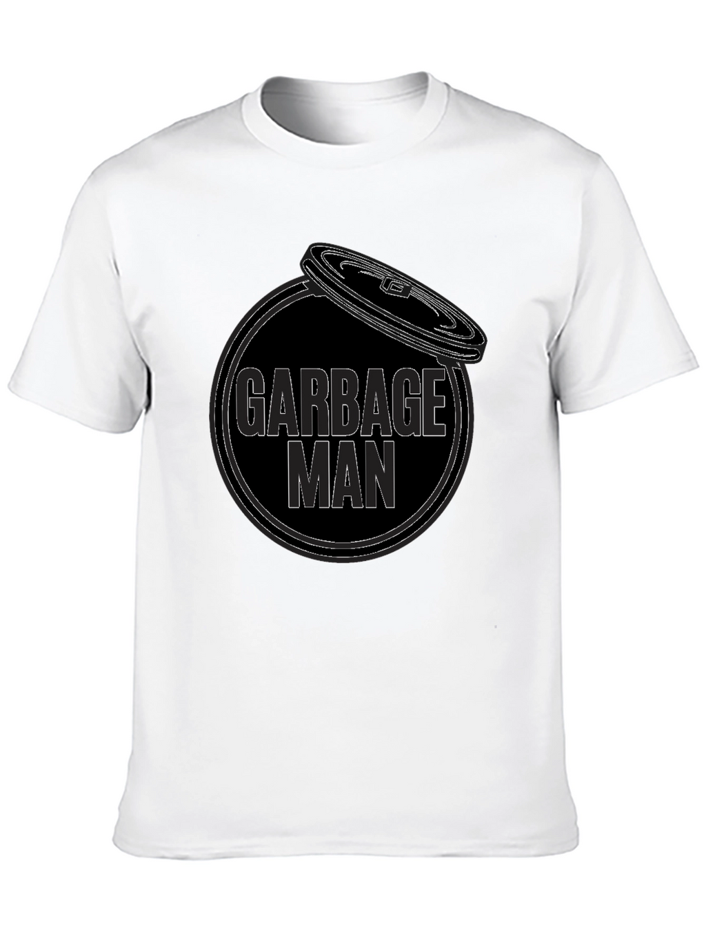 Garbage Man Graphic T-Shirt - Black Cotton Tee