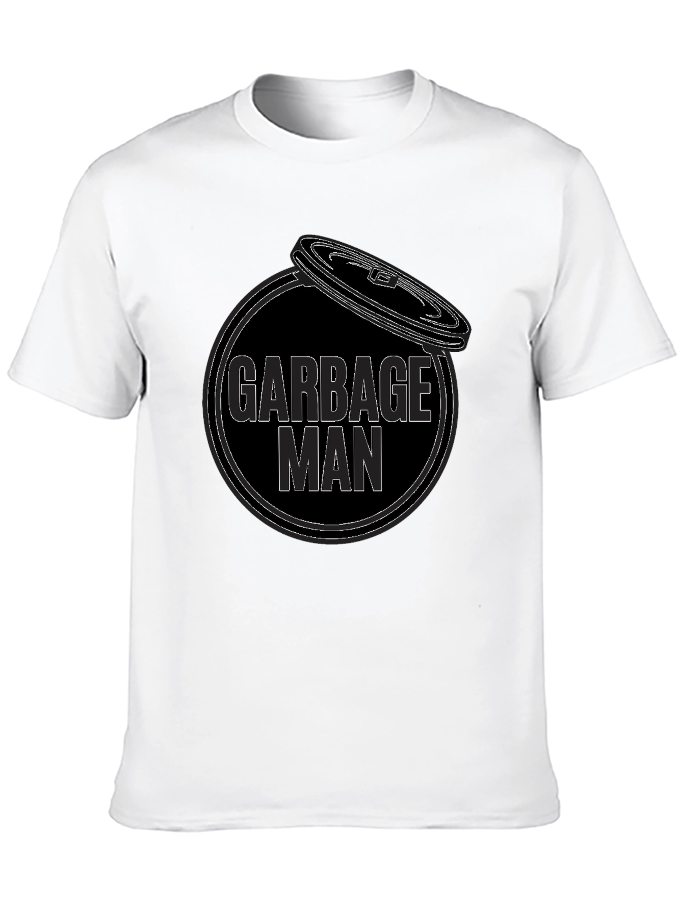 Garbage Man Graphic T-Shirt - Black Cotton Tee