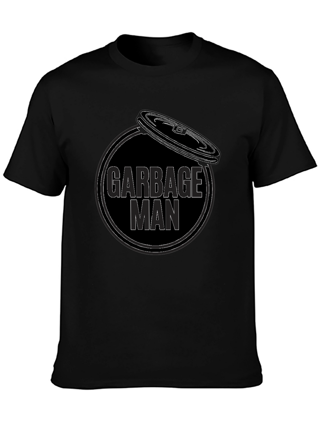 Garbage Man Graphic T-Shirt - Black Cotton Tee