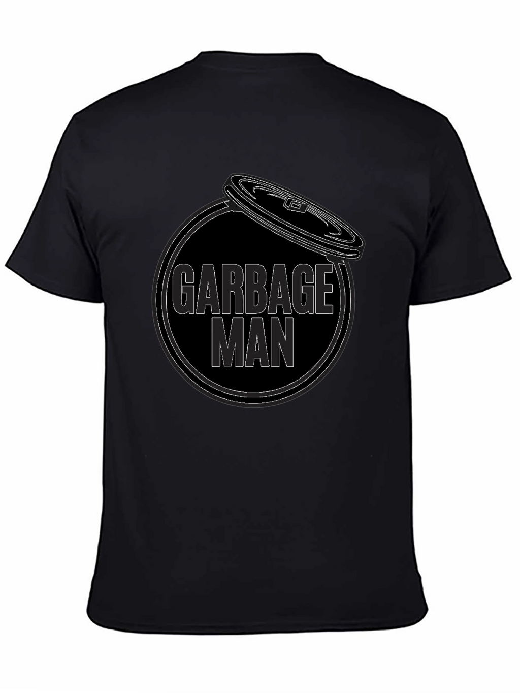 Garbage Man Graphic T-Shirt - Black Cotton Tee