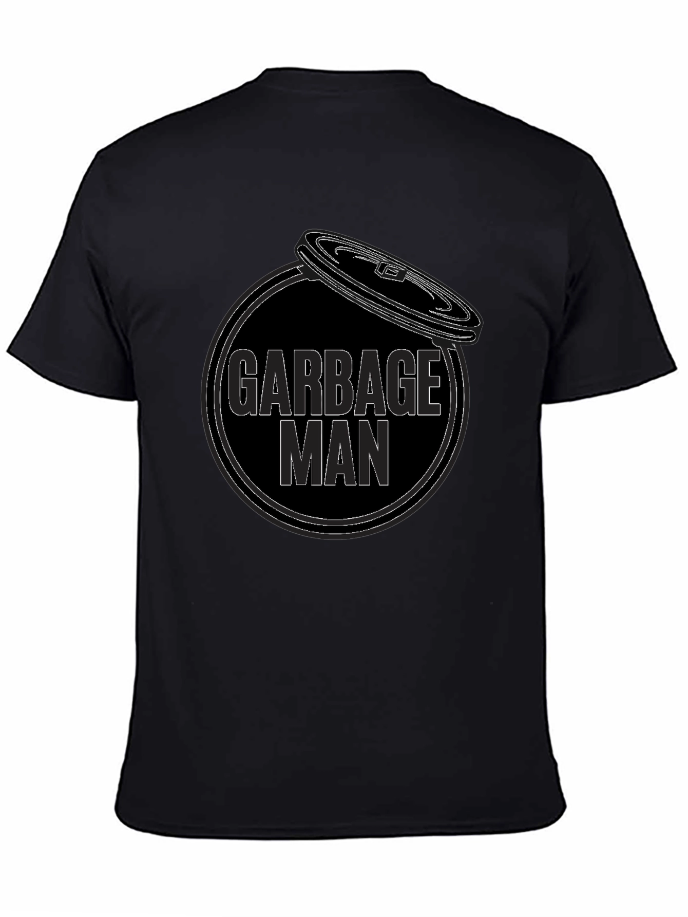 Garbage Man Graphic T-Shirt - Black Cotton Tee