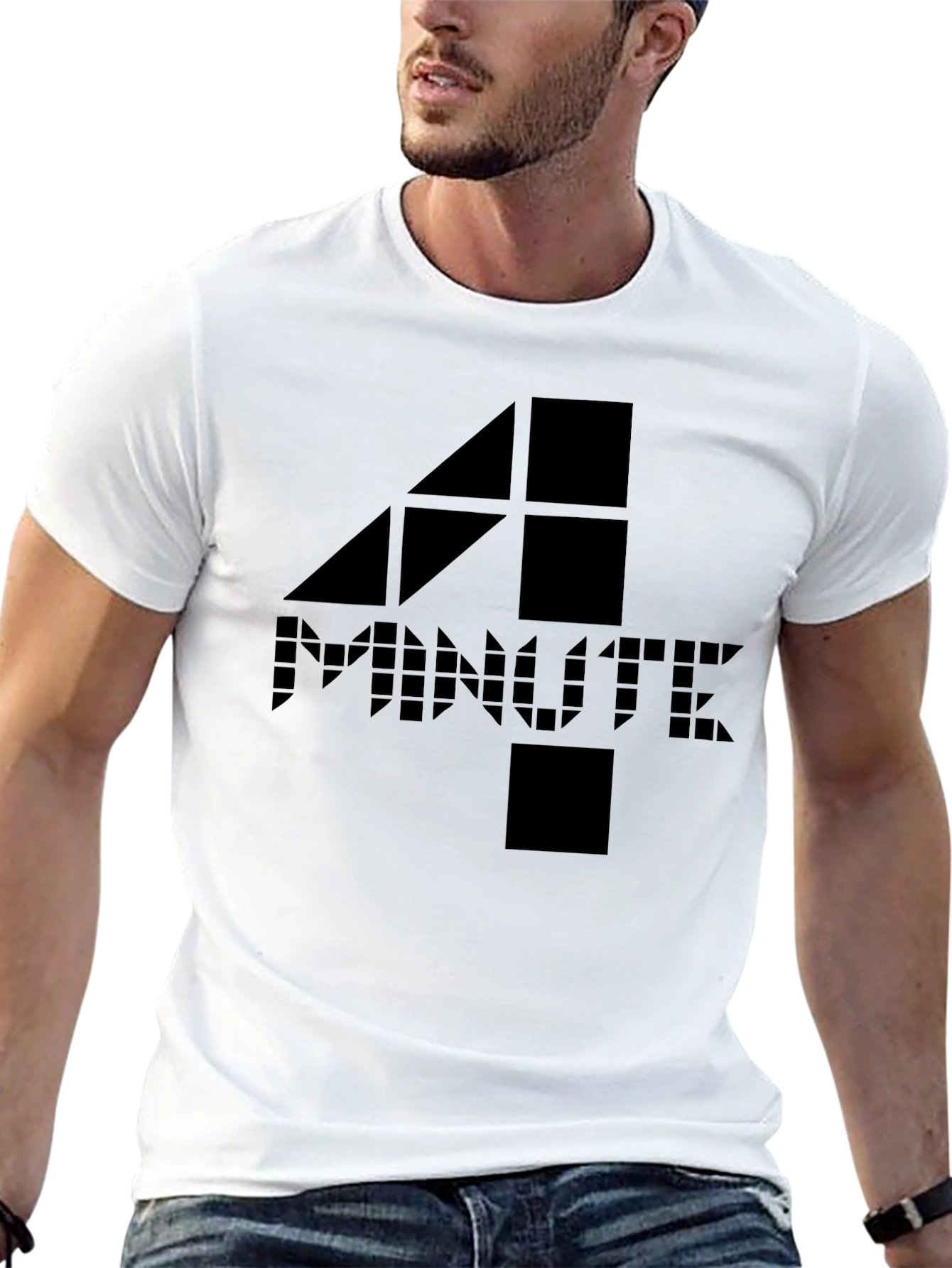 4 Minute Black Graphic Tee