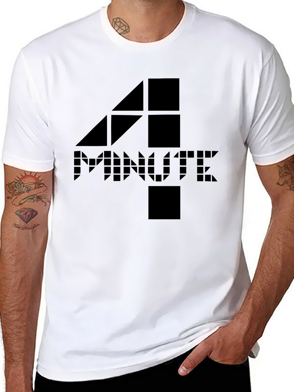 4 Minute Black Graphic Tee