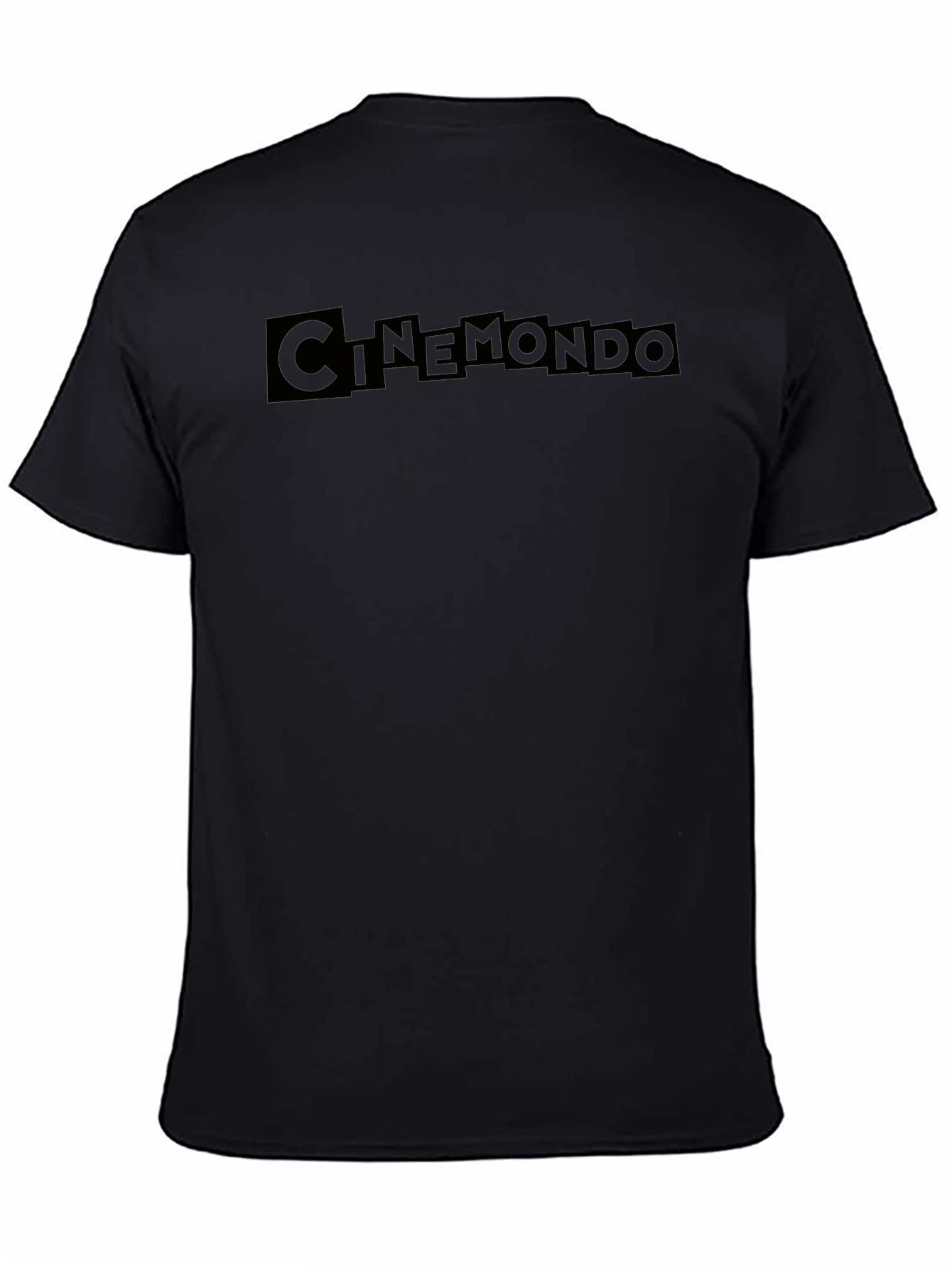 Cinemondo Black Graphic Tee - Stylish Unisex T-Shirt