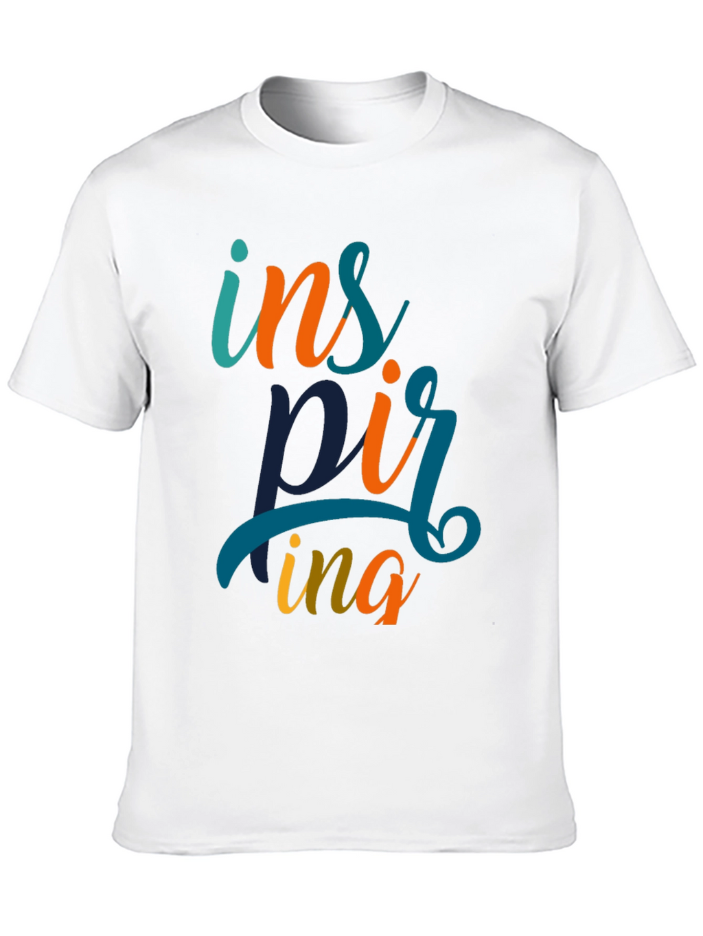 Inspiring Graphic Print Black T-Shirt