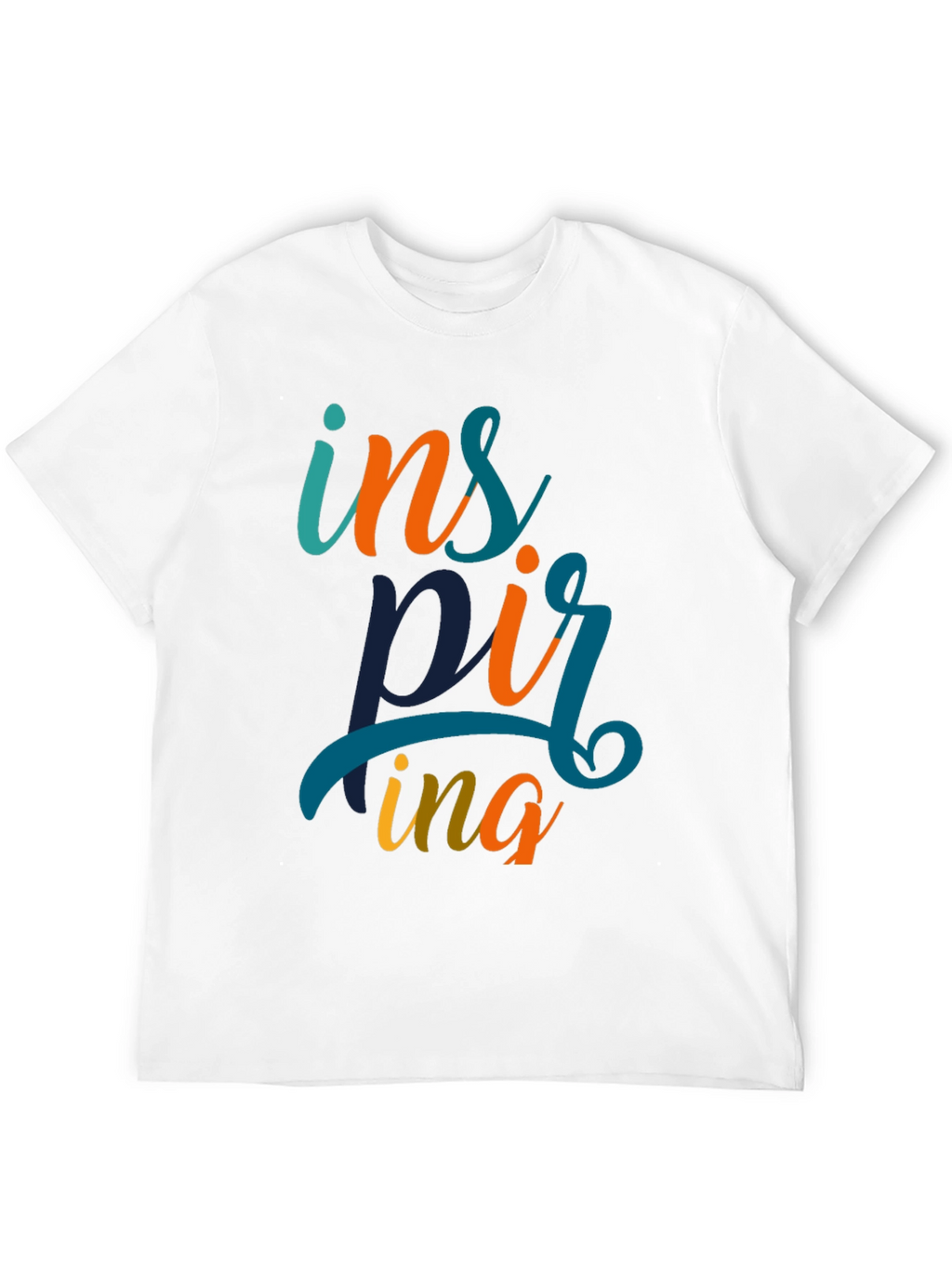 Inspiring Graphic Print Black T-Shirt