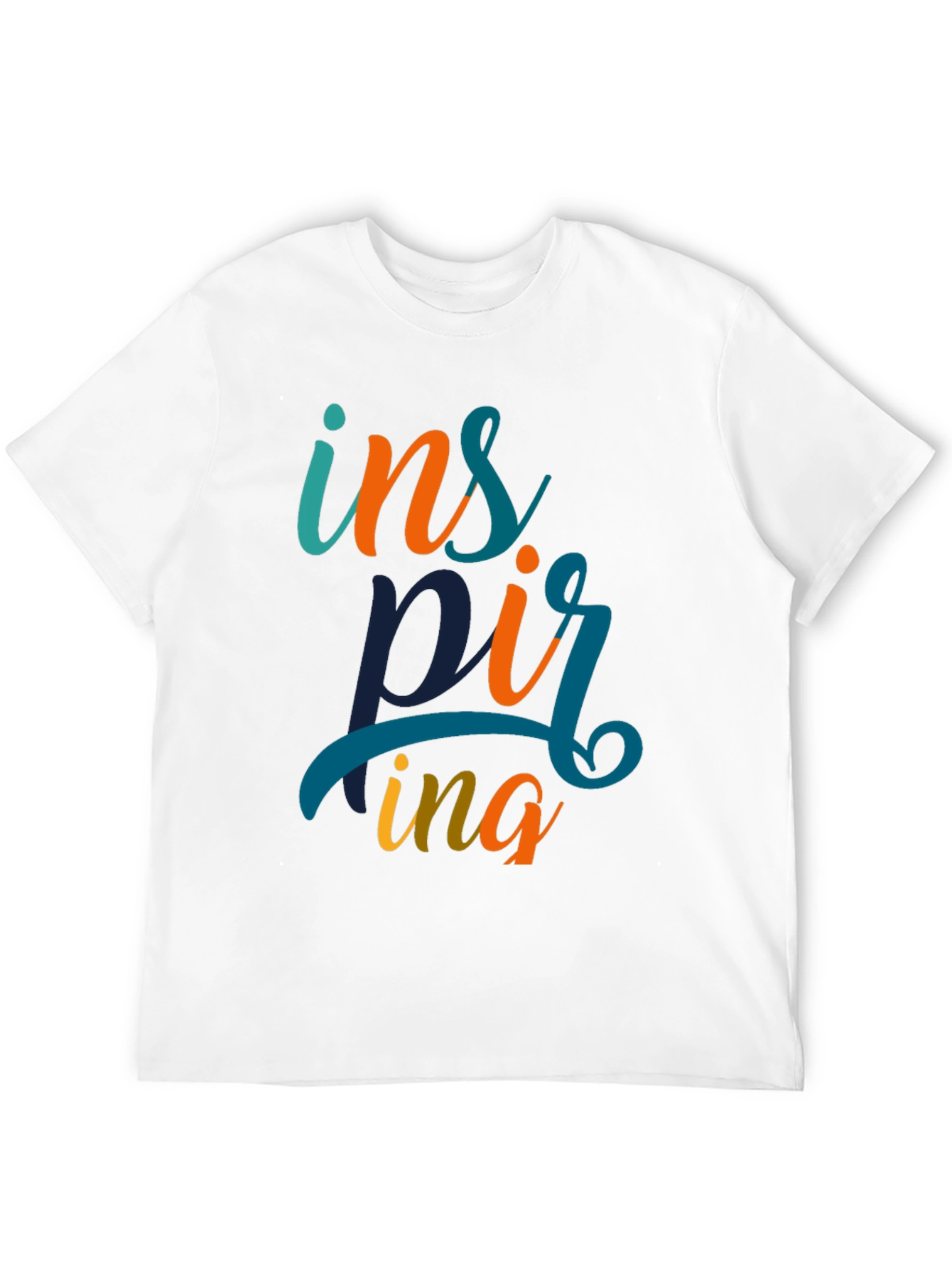 Inspiring Graphic Print Black T-Shirt