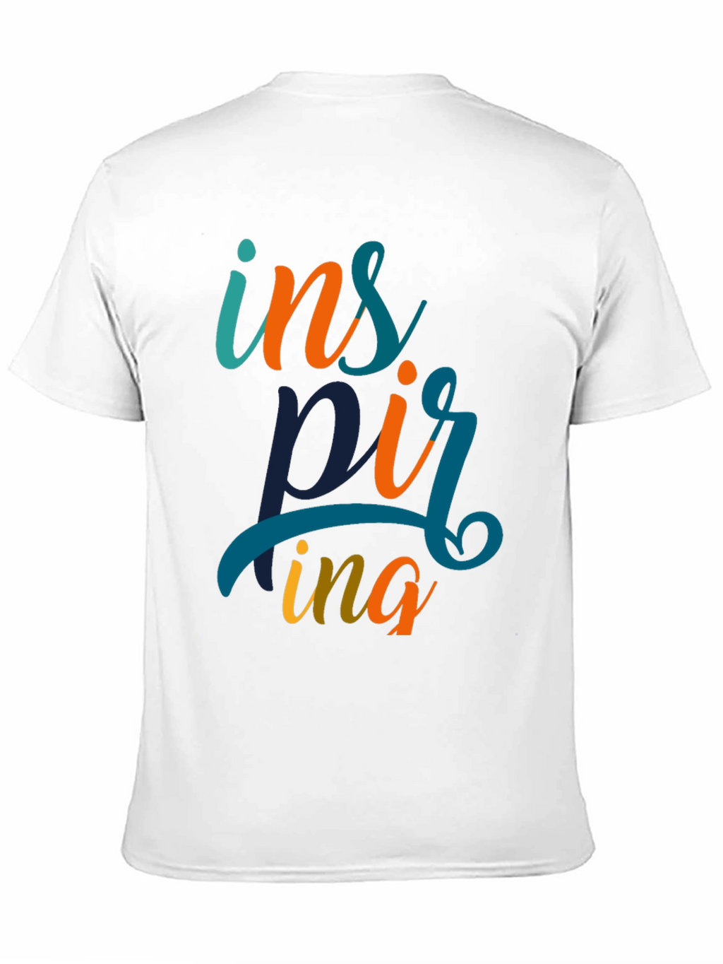 Inspiring Graphic Print Black T-Shirt