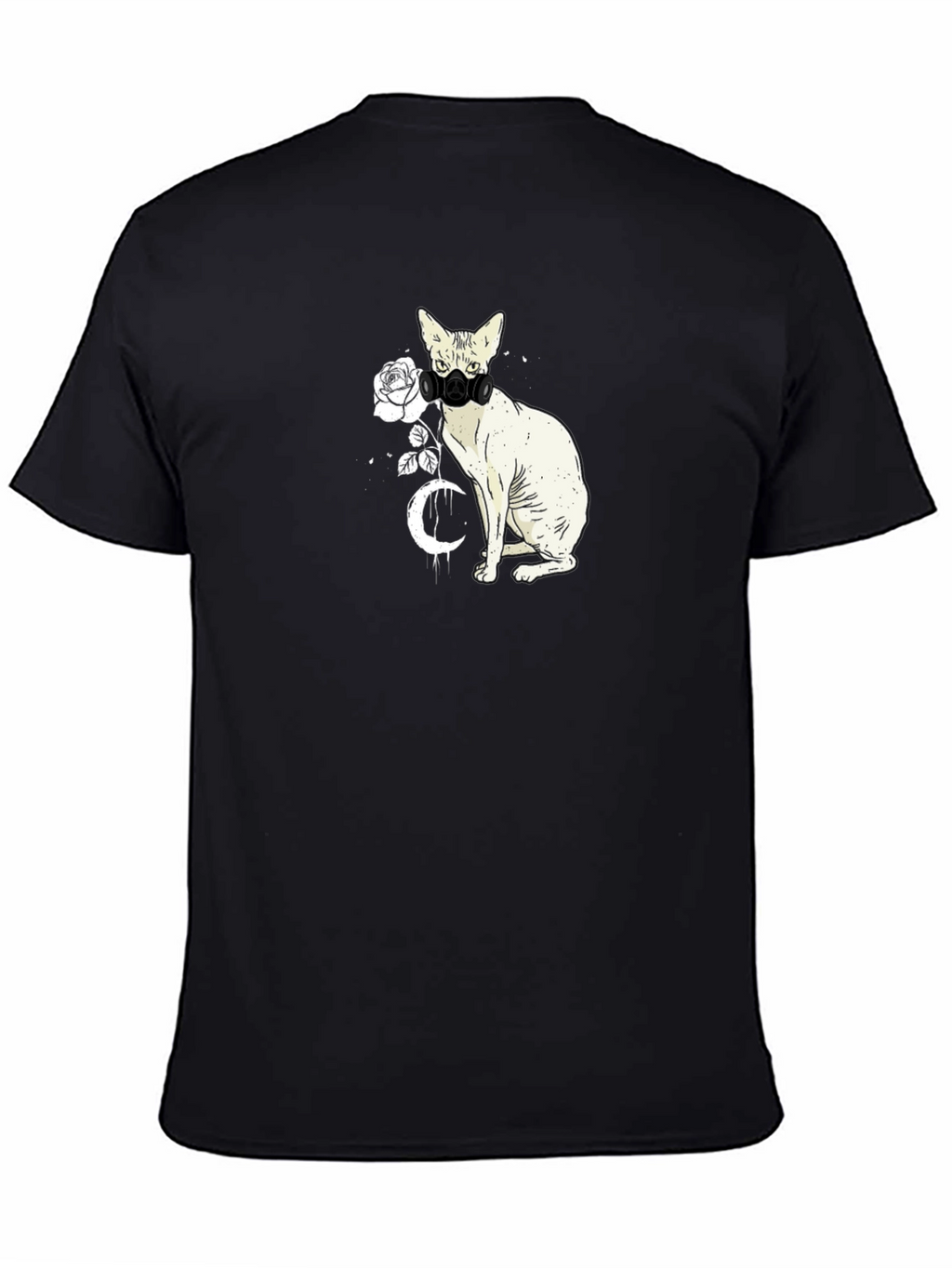 Cat with Mask Graphic T-Shirt