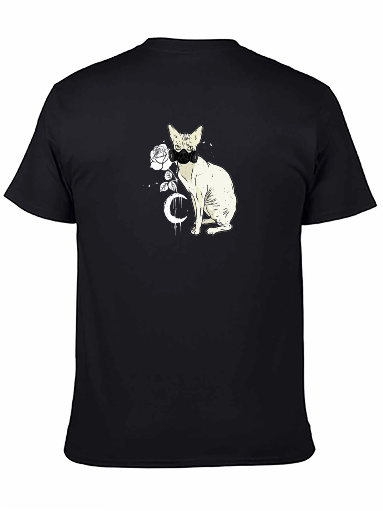 Cat with Mask Graphic T-Shirt