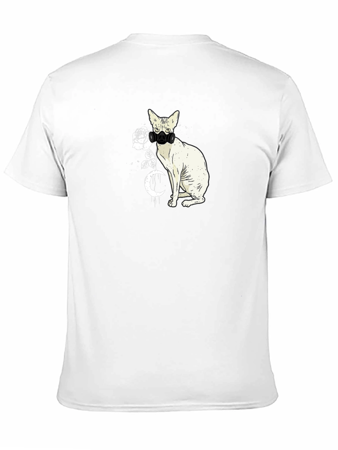 Cat with Mask Graphic T-Shirt