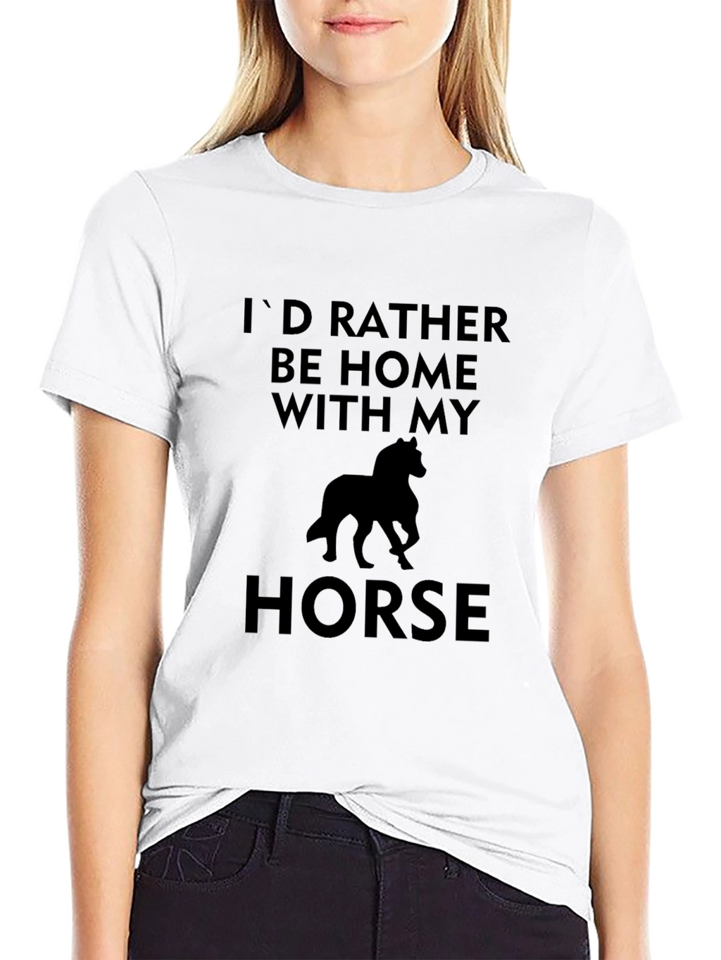 Id Rather Be Home with My Horse T-Shirt