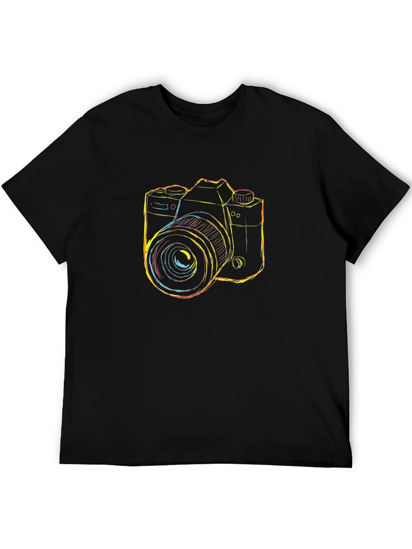 Camera Graphic Black T-Shirt