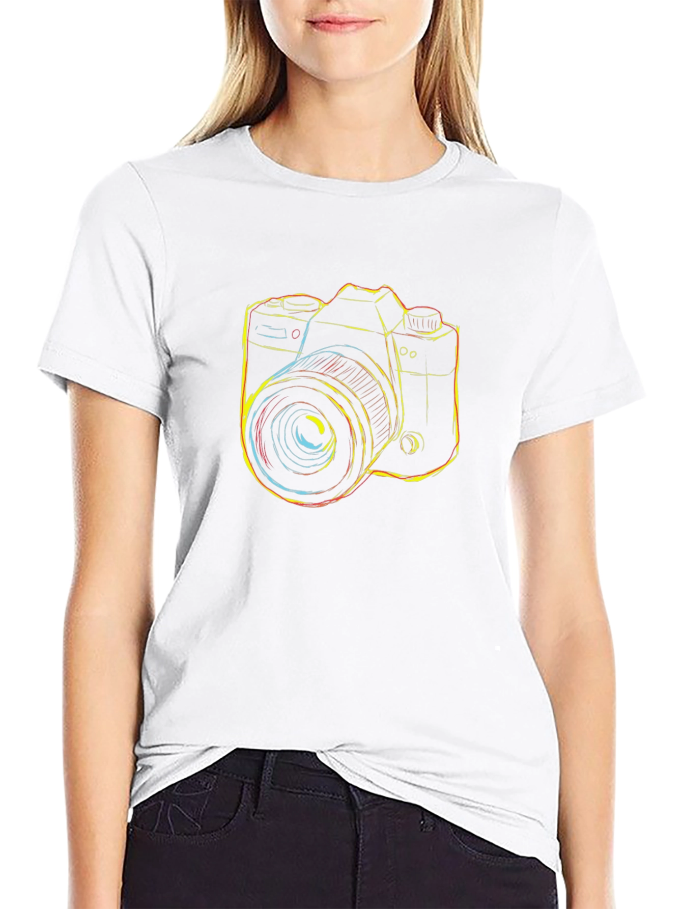 Camera Graphic Black T-Shirt