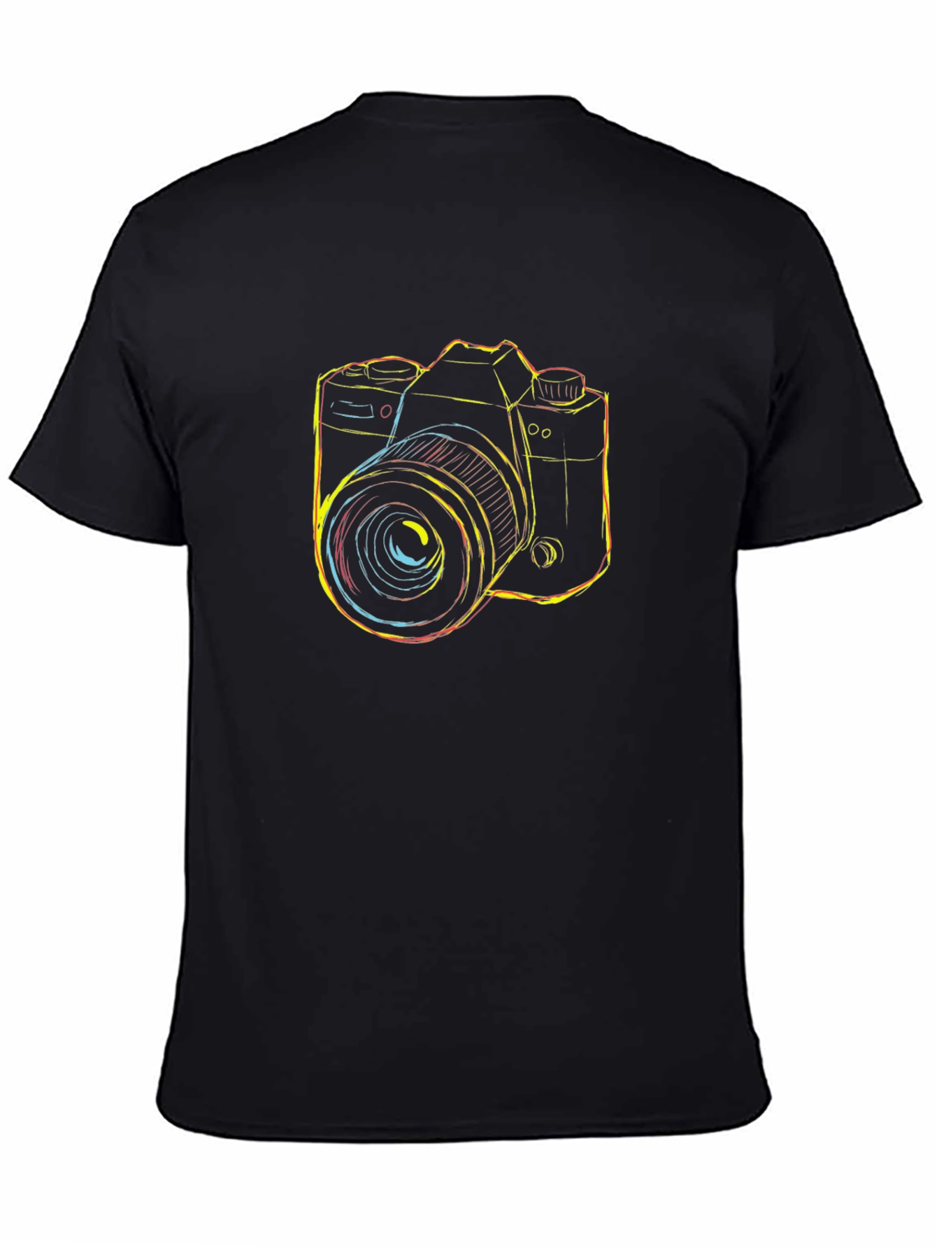 Camera Graphic Black T-Shirt