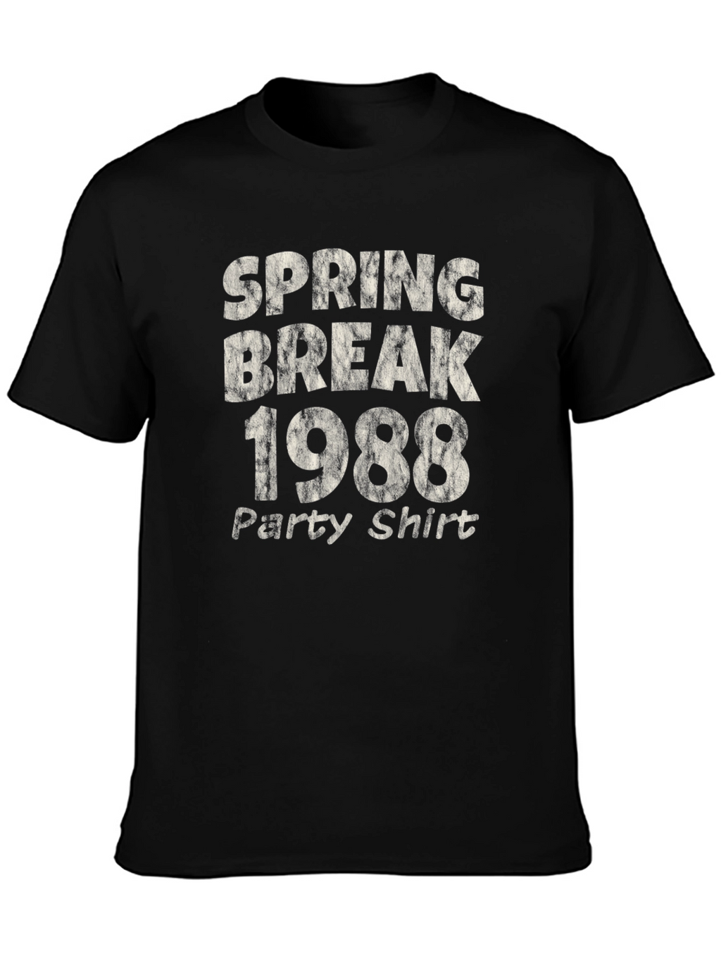 Spring Break 1988 Party Shirt - Retro Black Tee