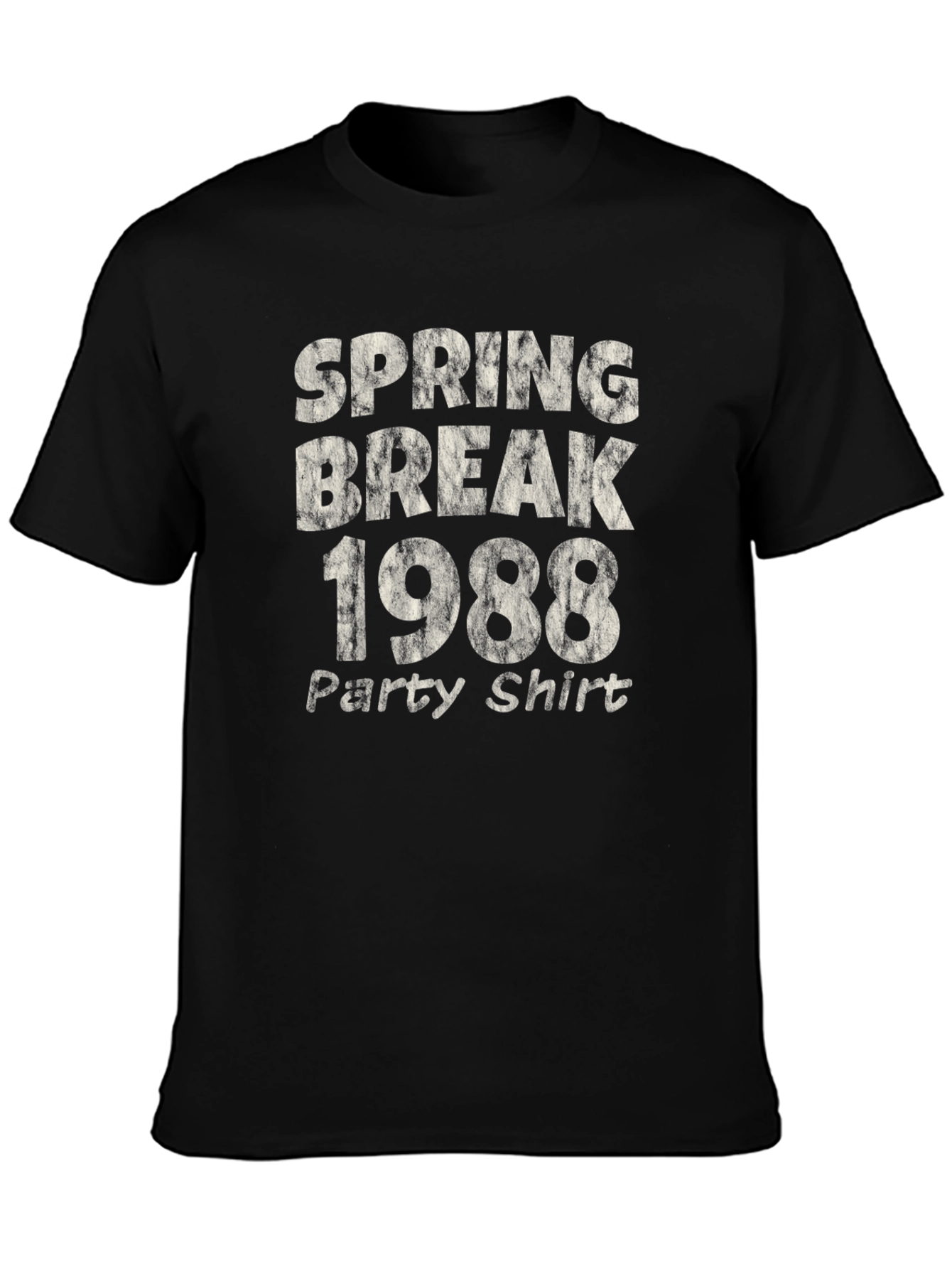 Spring Break 1988 Party Shirt - Retro Black Tee
