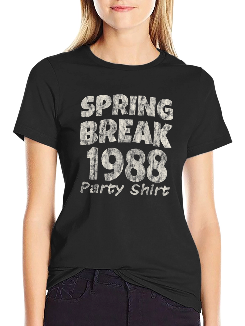 Spring Break 1988 Party Shirt - Retro Black Tee