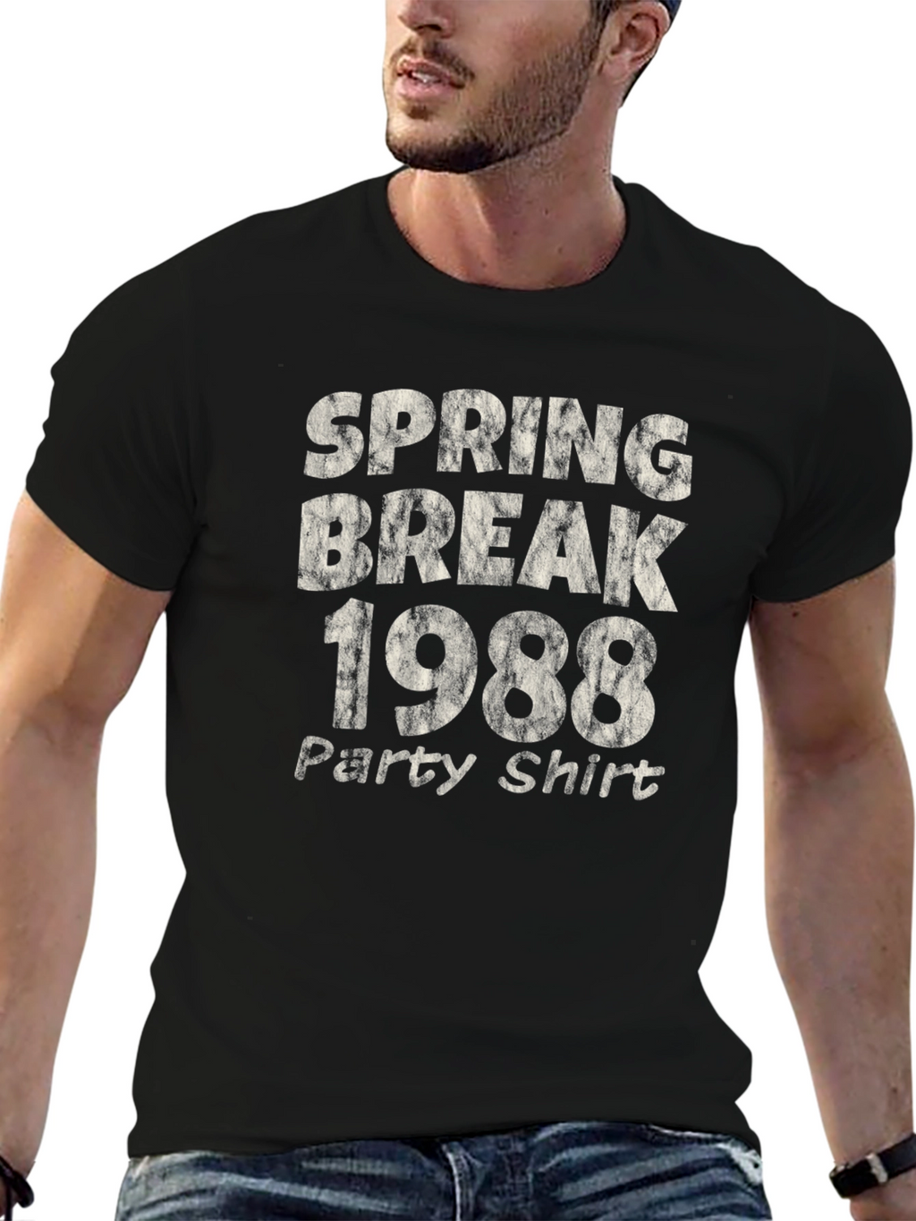 Spring Break 1988 Party Shirt - Retro Black Tee