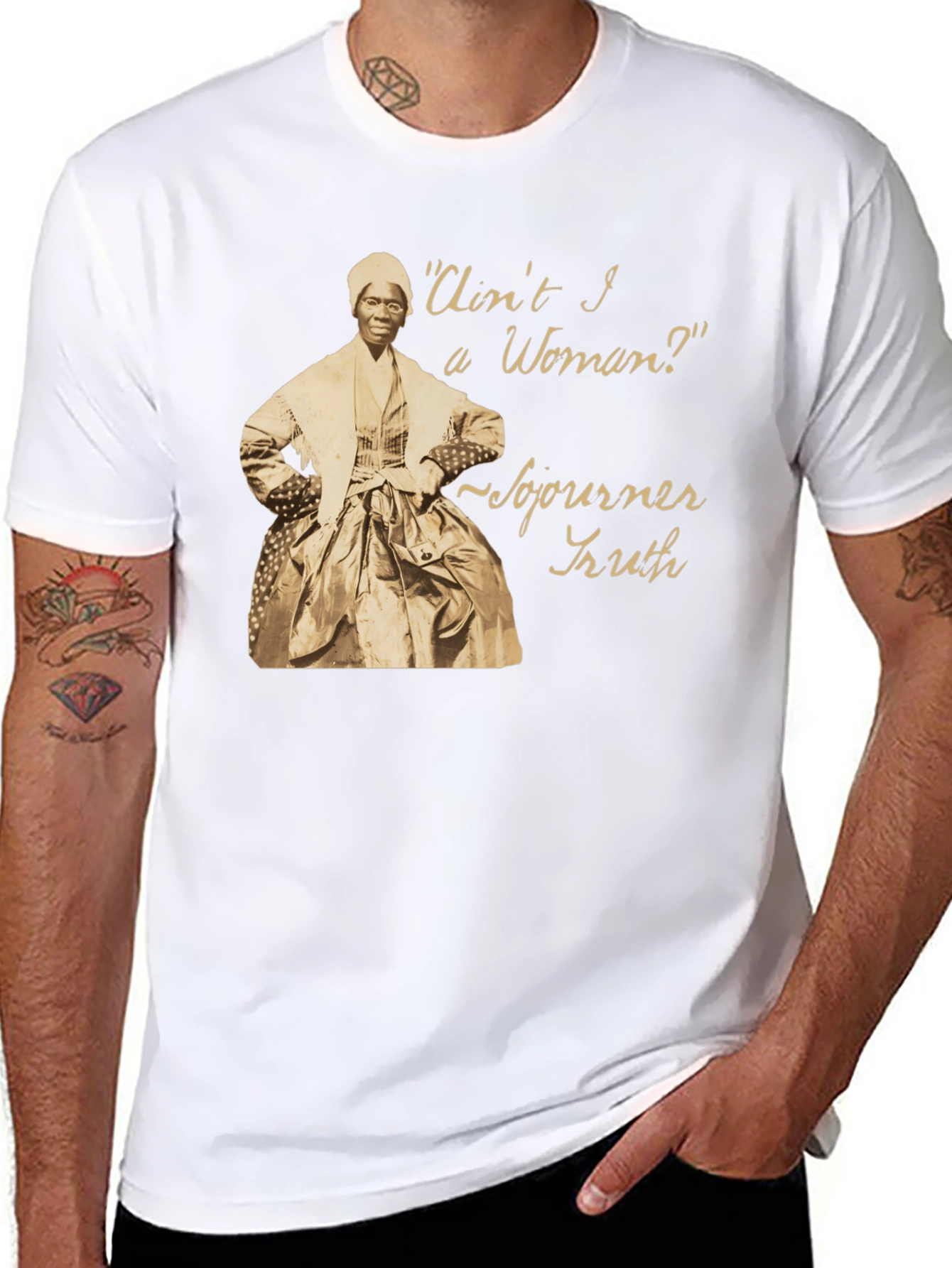 Sojourner Truth Black T-Shirt - Aint I a Woman