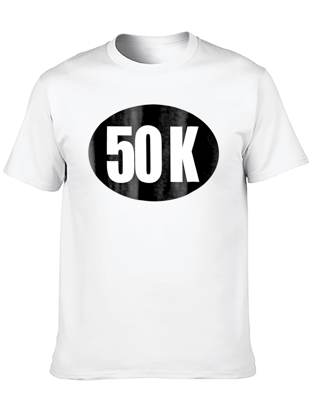 50K Run T-Shirt - Black Cotton Blend
