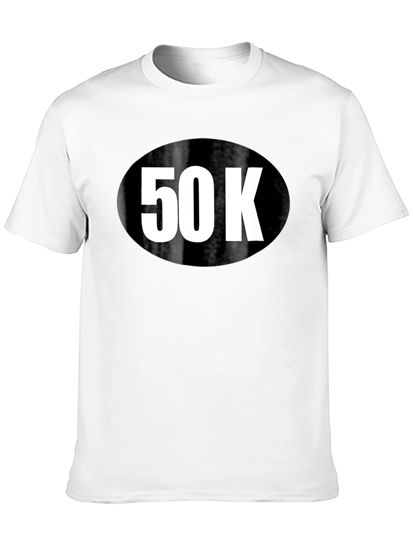 50K Run T-Shirt - Black Cotton Blend