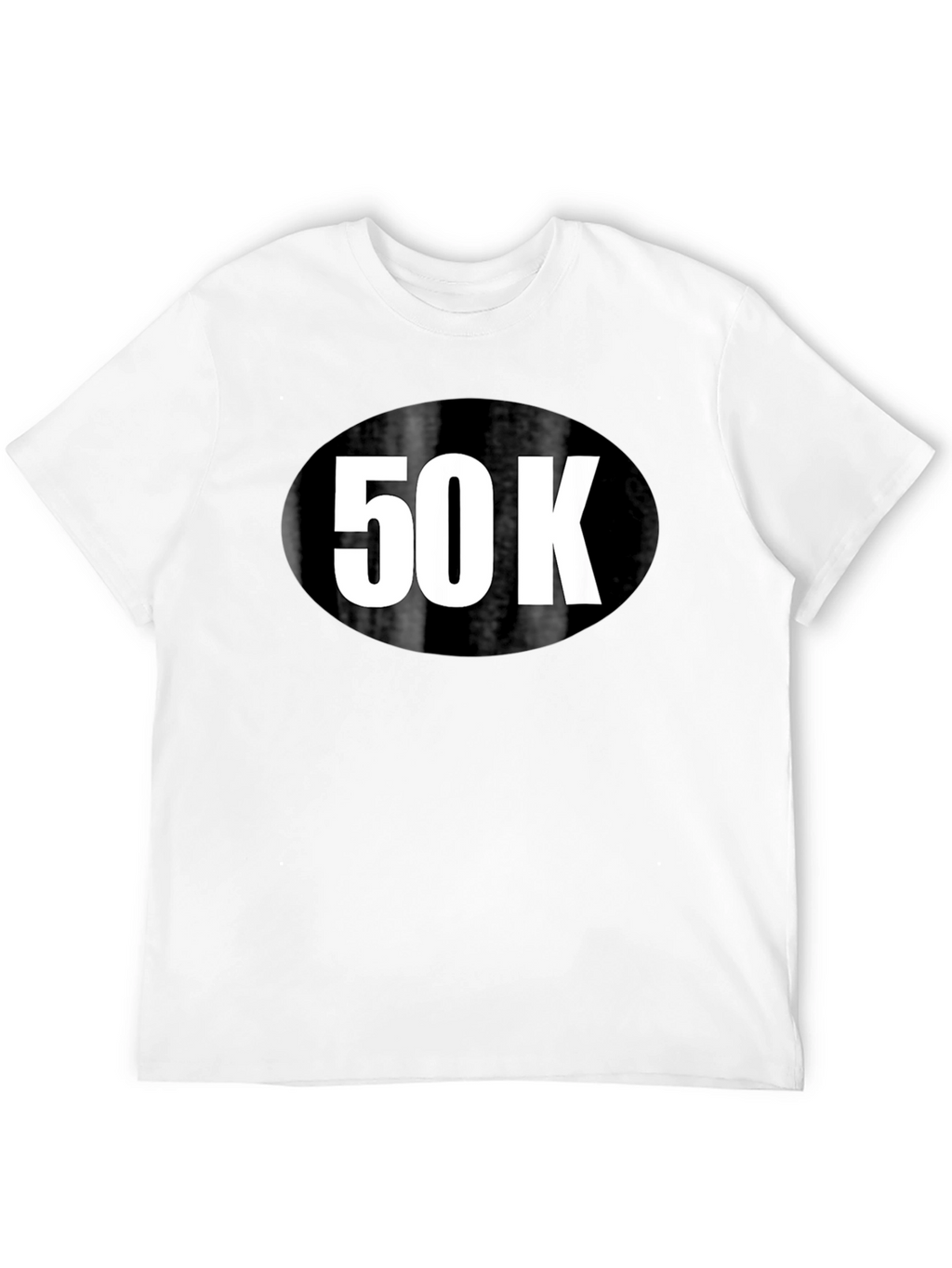 50K Run T-Shirt - Black Cotton Blend