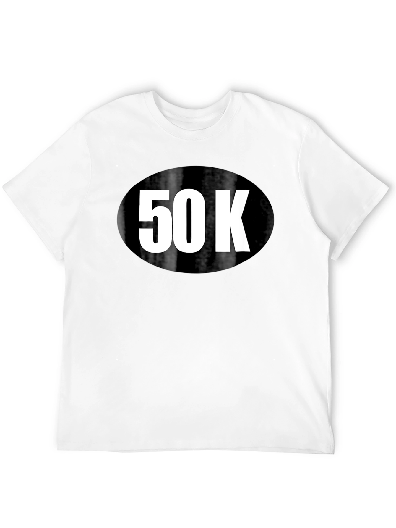50K Run T-Shirt - Black Cotton Blend