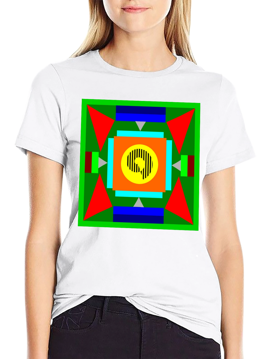 Geometric Patterned T-Shirt