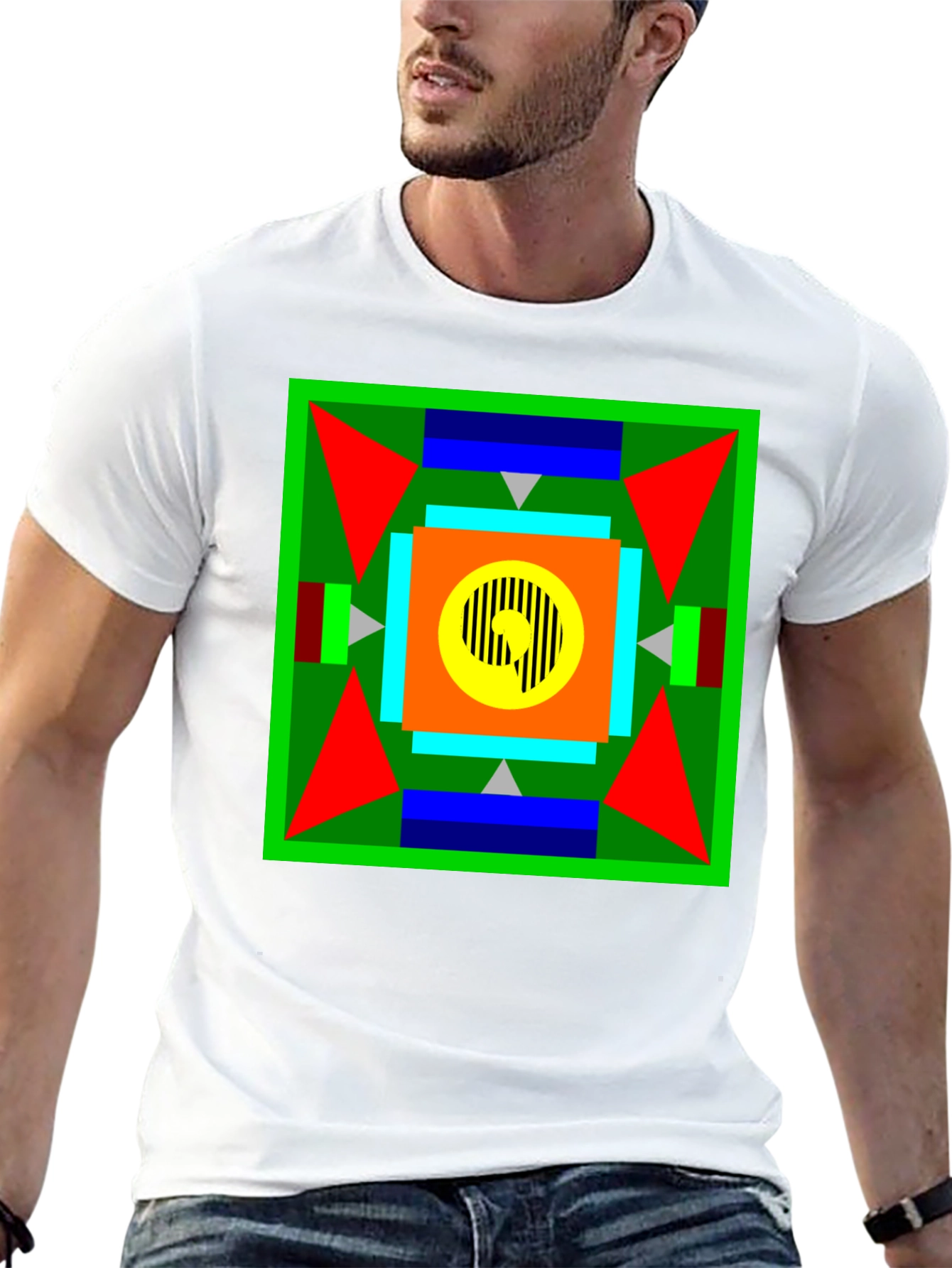 Geometric Patterned T-Shirt