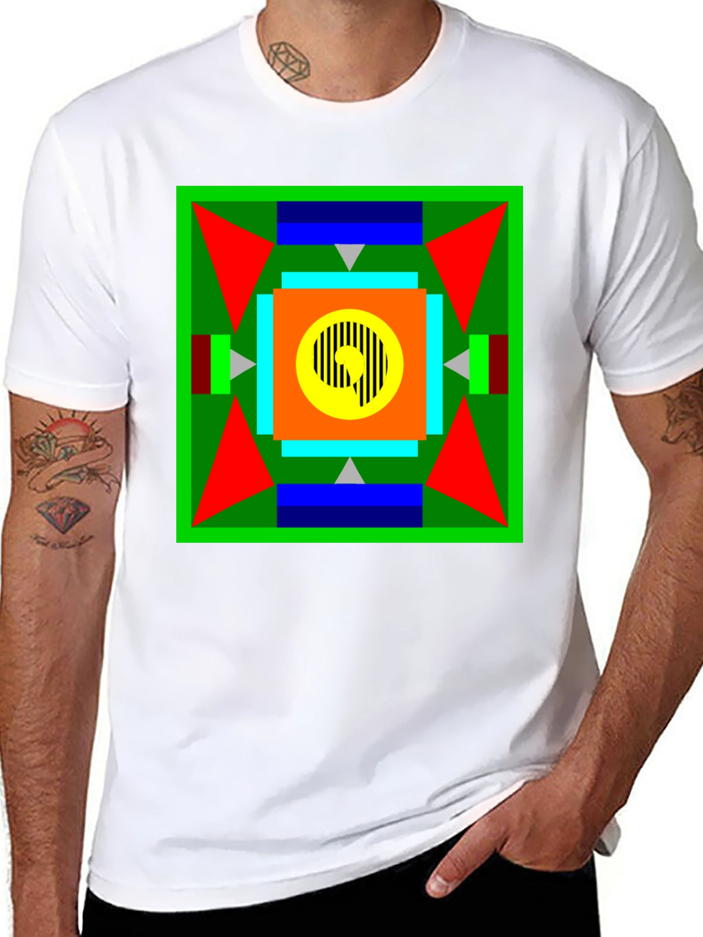 Geometric Patterned T-Shirt