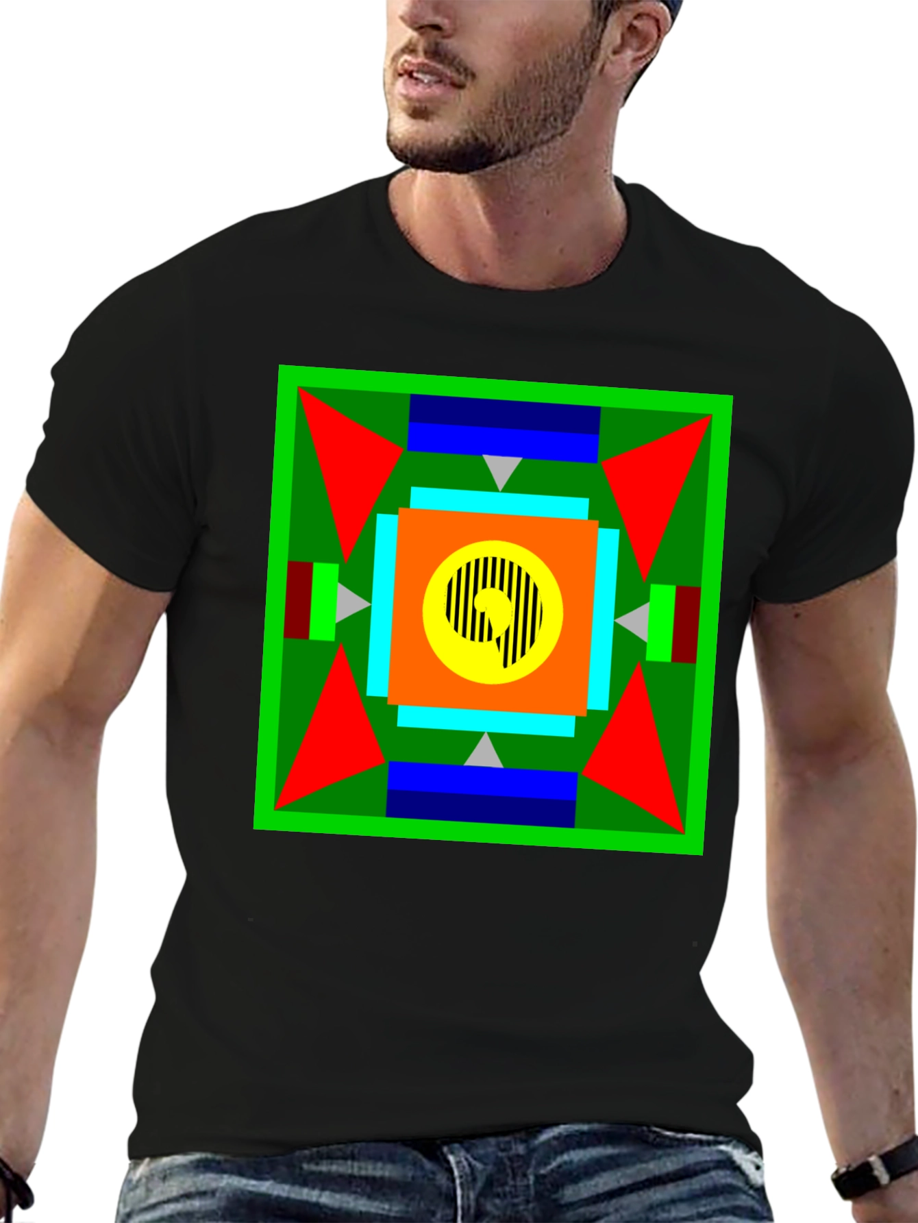 Geometric Patterned T-Shirt