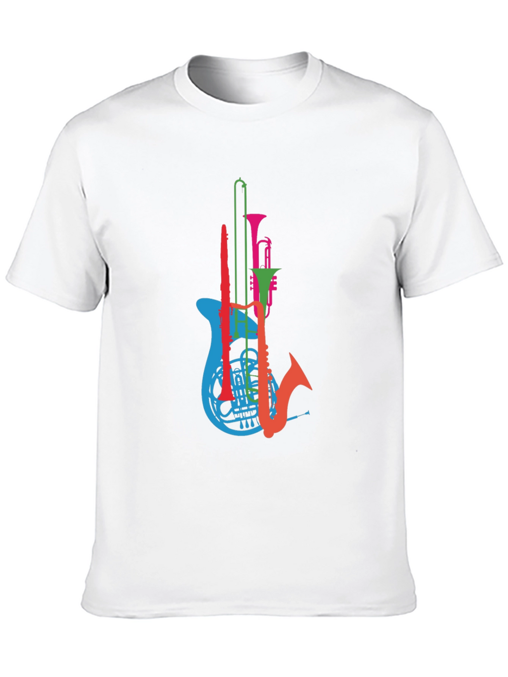Musical Instrument T-Shirt - Mens Black Graphic Tee