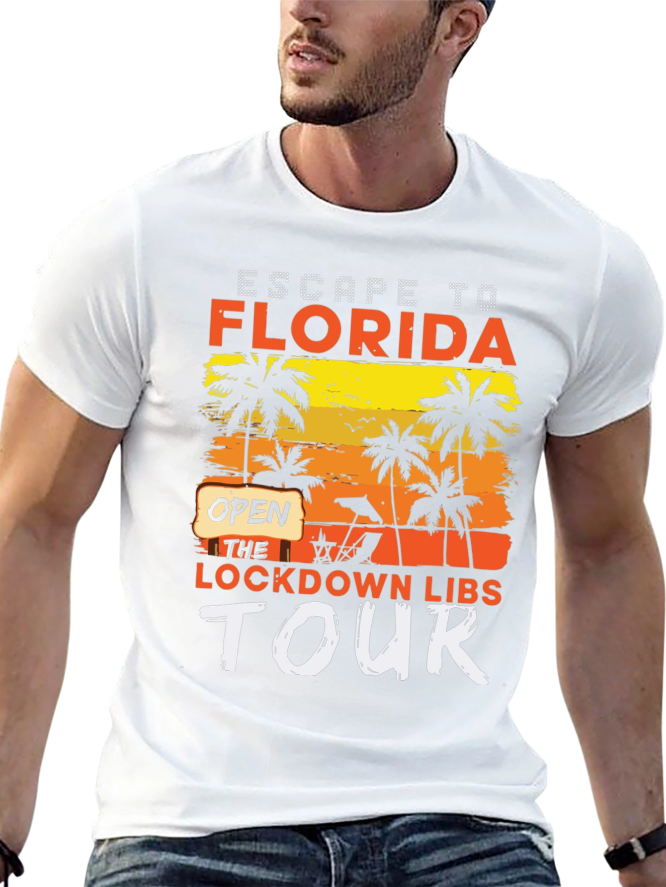 Escape to Florida Lockdown Libs Tour T-Shirt