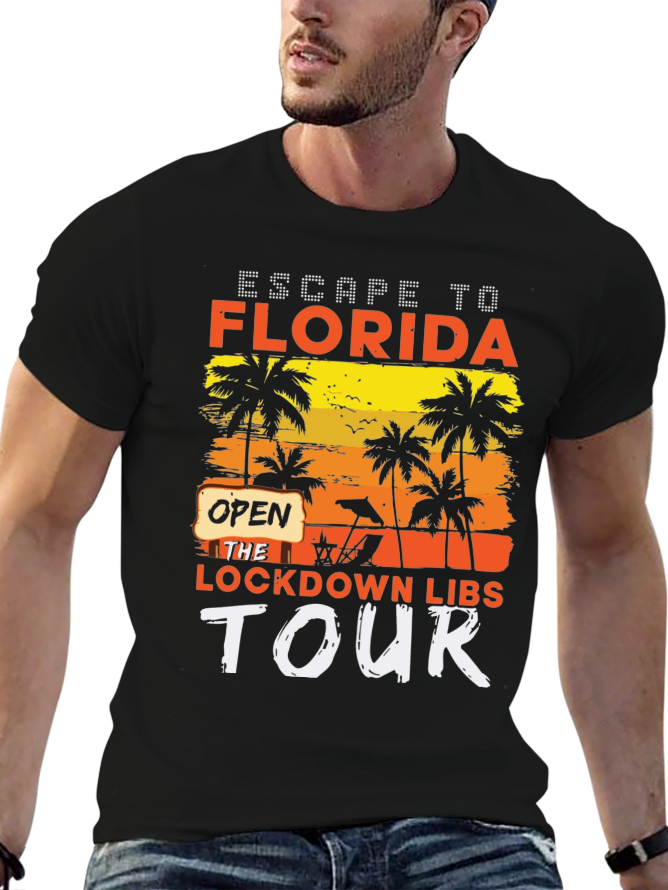 Escape to Florida Lockdown Libs Tour T-Shirt