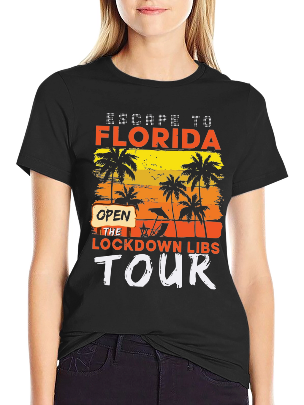 Escape to Florida Lockdown Libs Tour T-Shirt