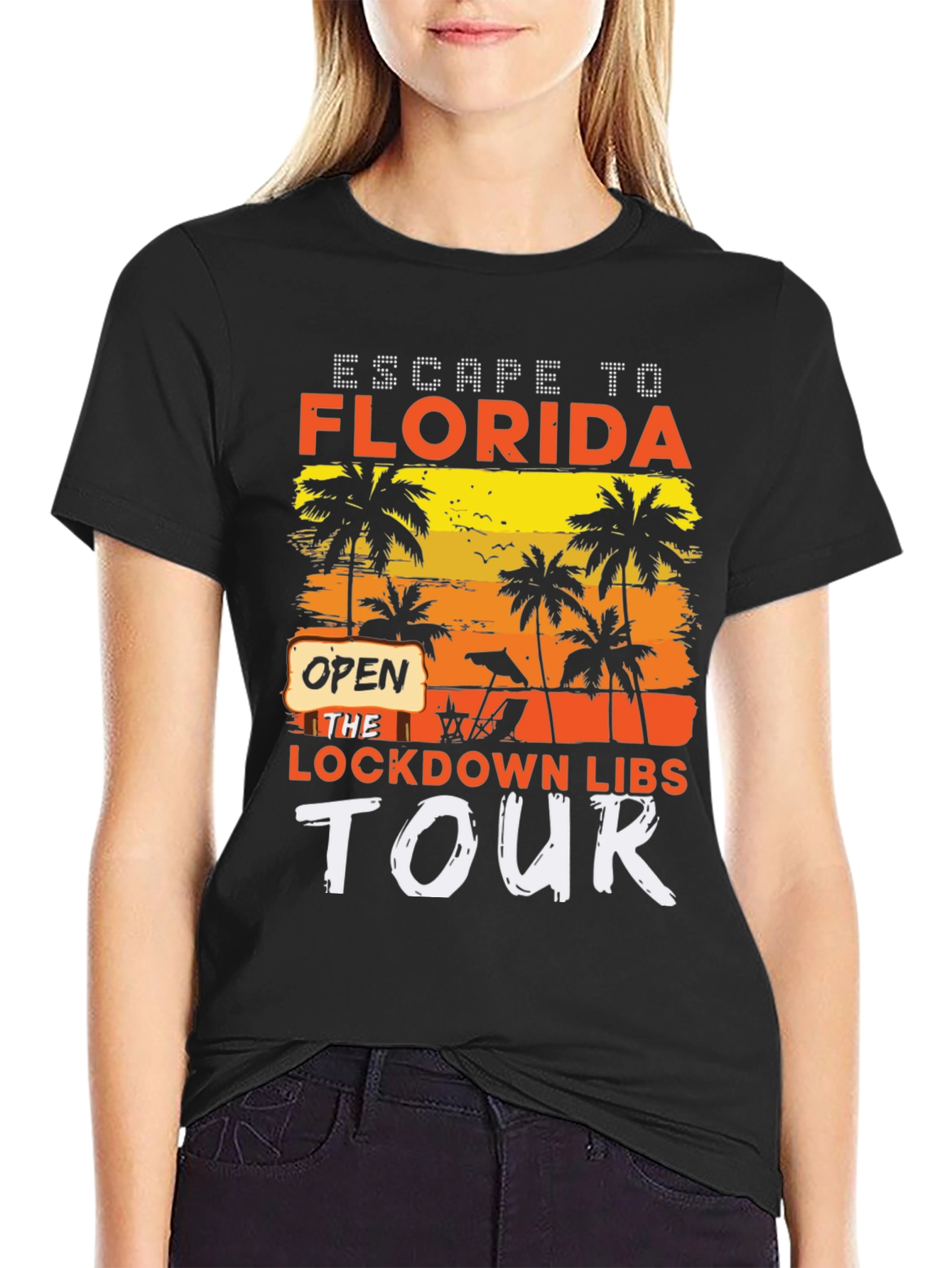 Escape to Florida Lockdown Libs Tour T-Shirt