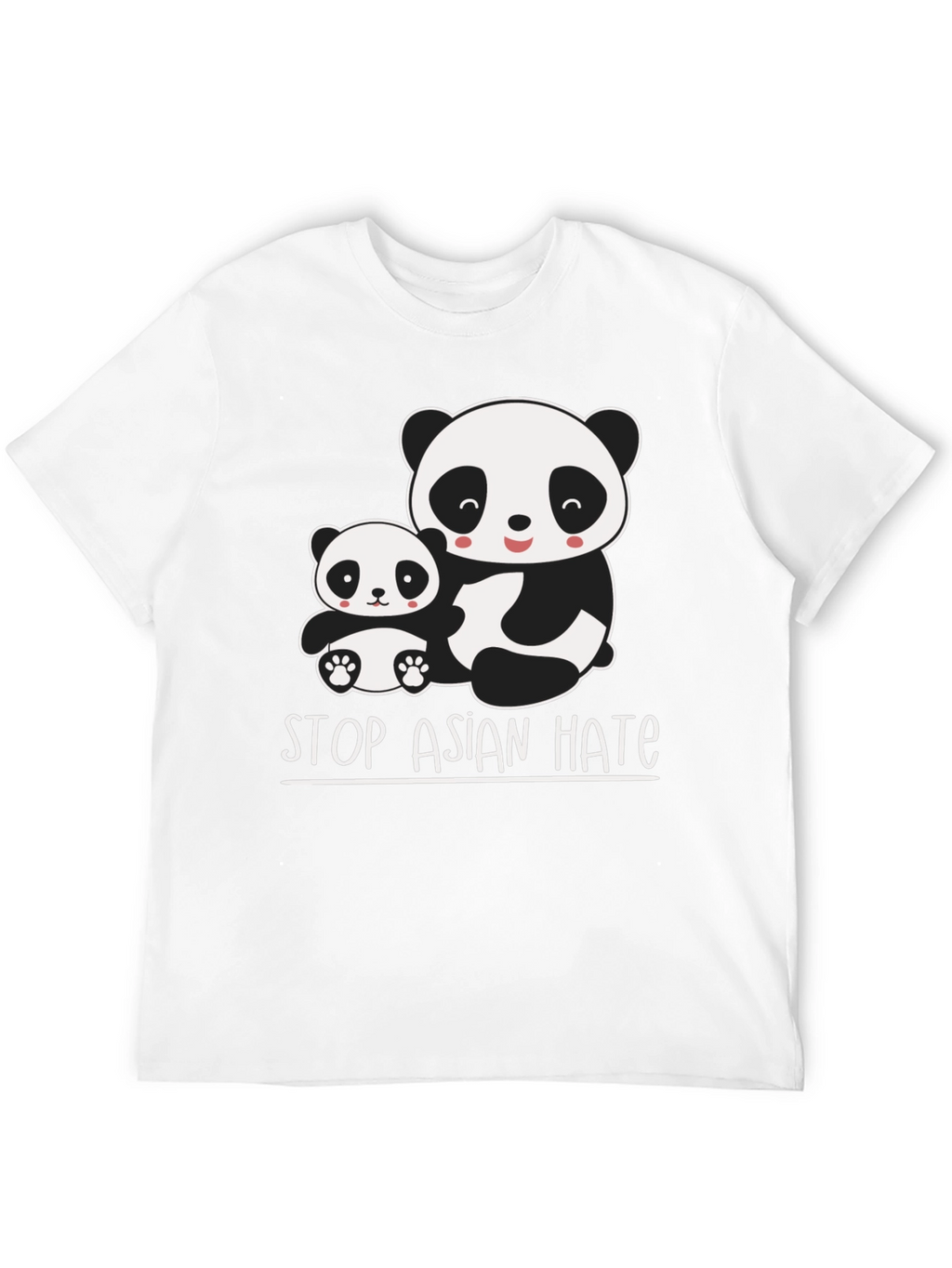 Stop Asian Hate Panda Graphic T-Shirt