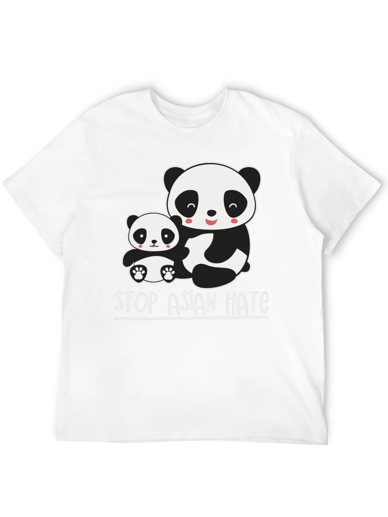 Stop Asian Hate Panda Graphic T-Shirt