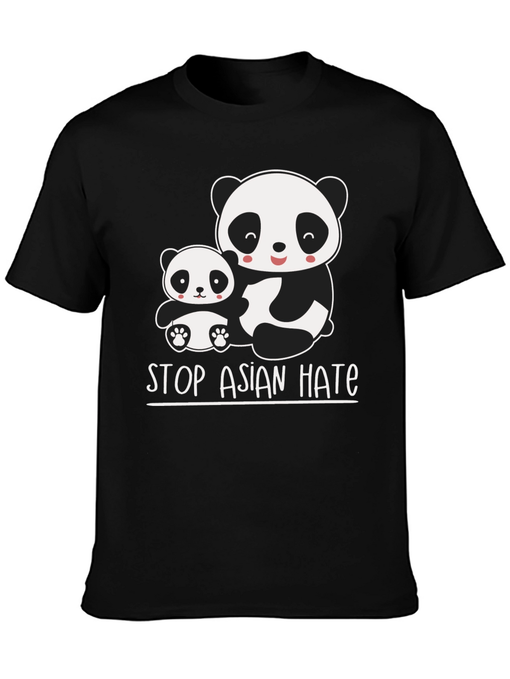 Stop Asian Hate Panda Graphic T-Shirt