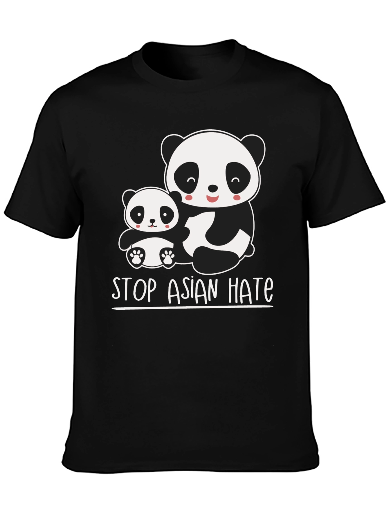 Stop Asian Hate Panda Graphic T-Shirt