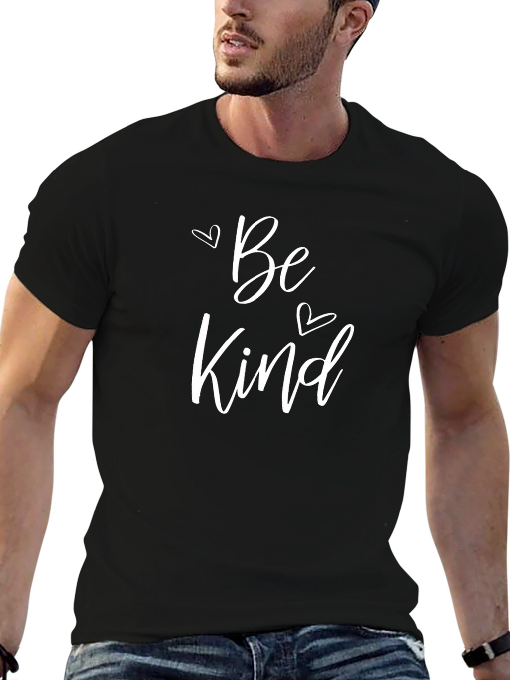 Be Kind Graphic Tee - Soft Black T-Shirt