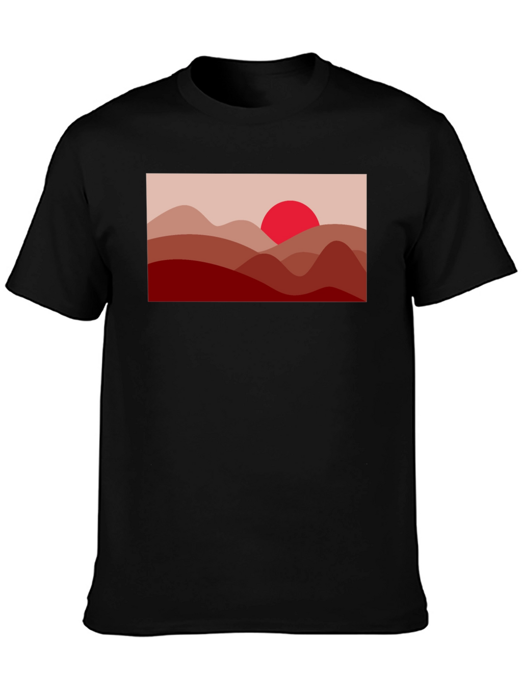 Sunset Mountain T-Shirt - Stylish Graphic Tee