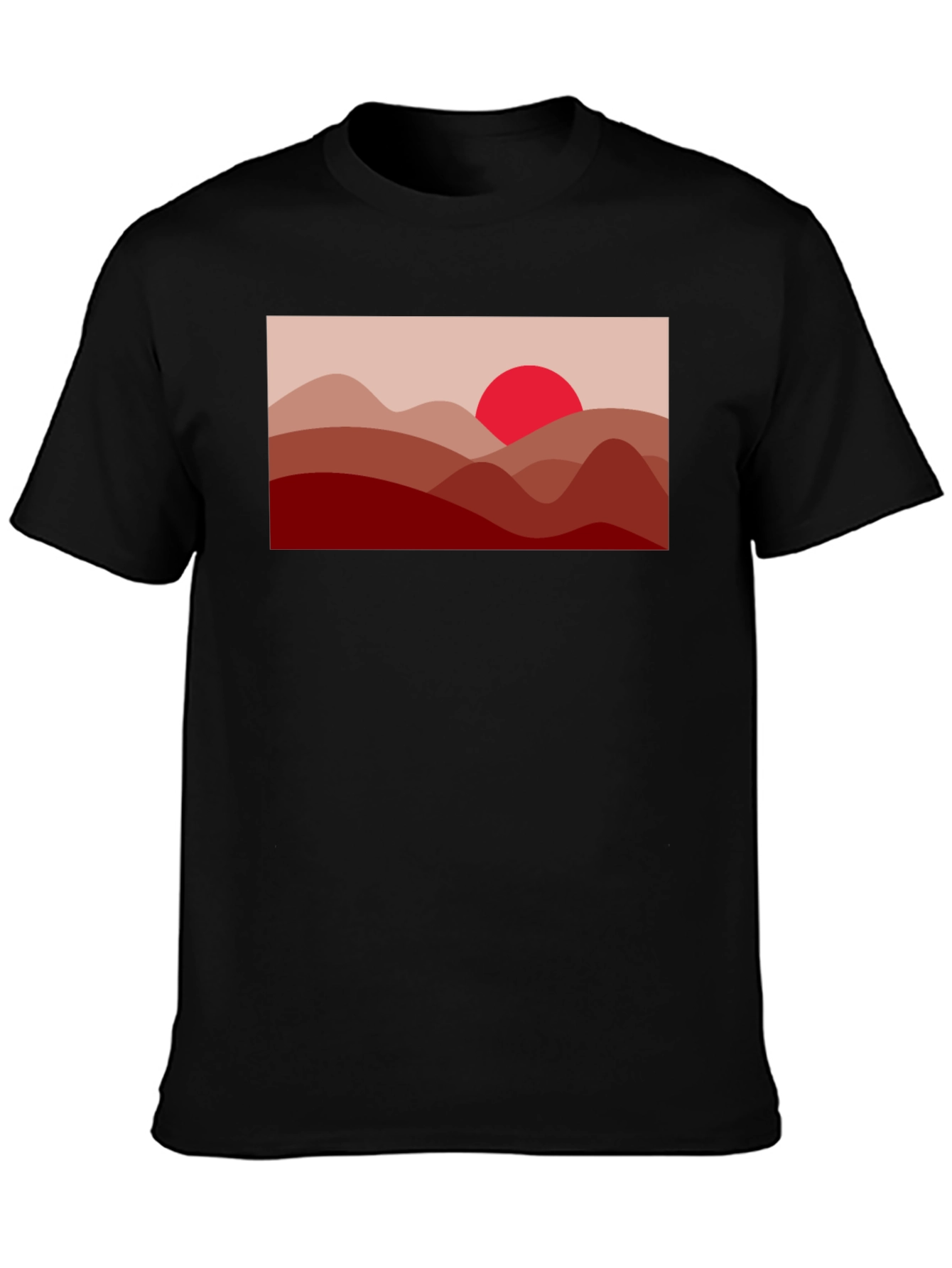 Sunset Mountain T-Shirt - Stylish Graphic Tee