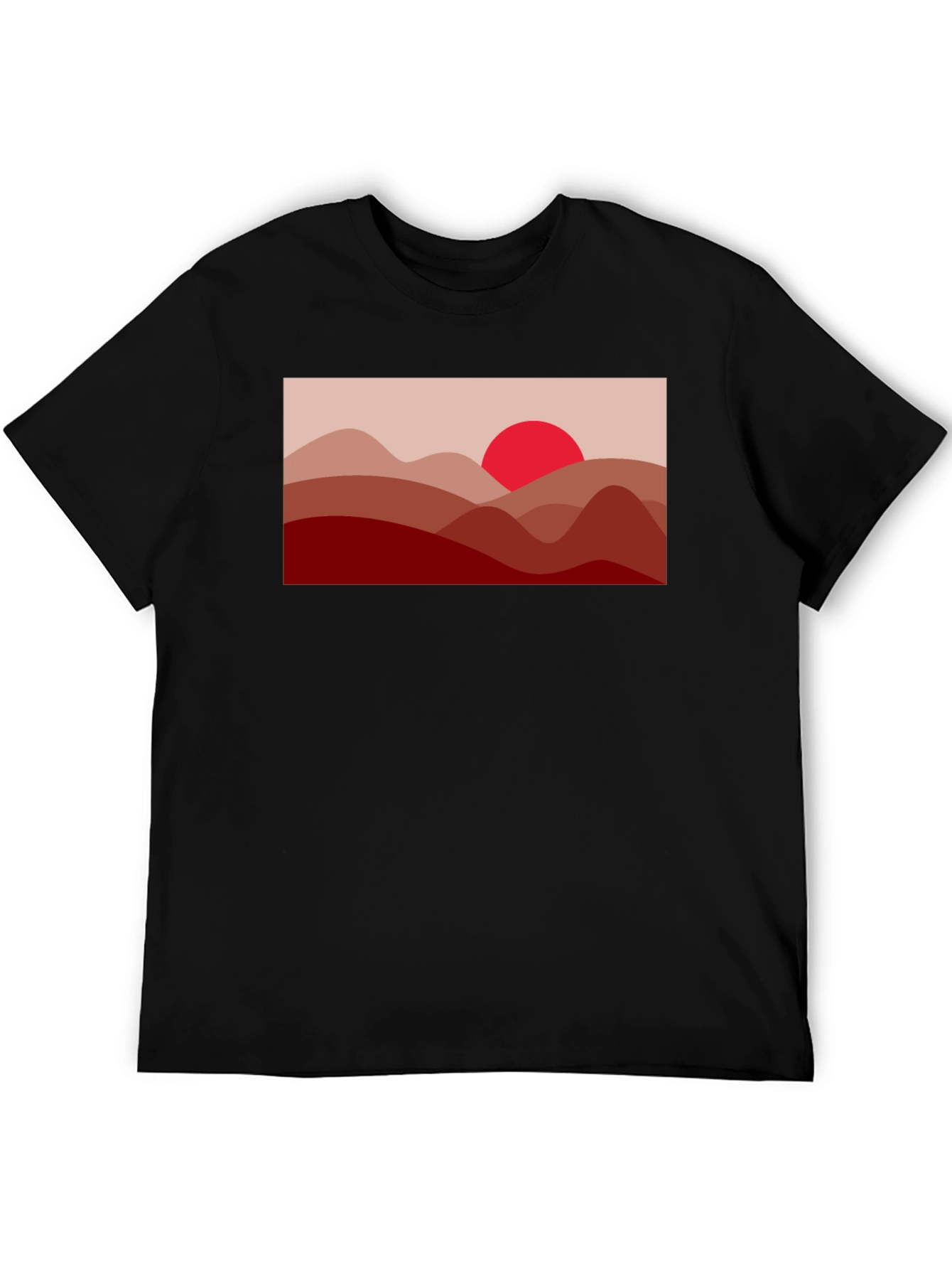 Sunset Mountain T-Shirt - Stylish Graphic Tee