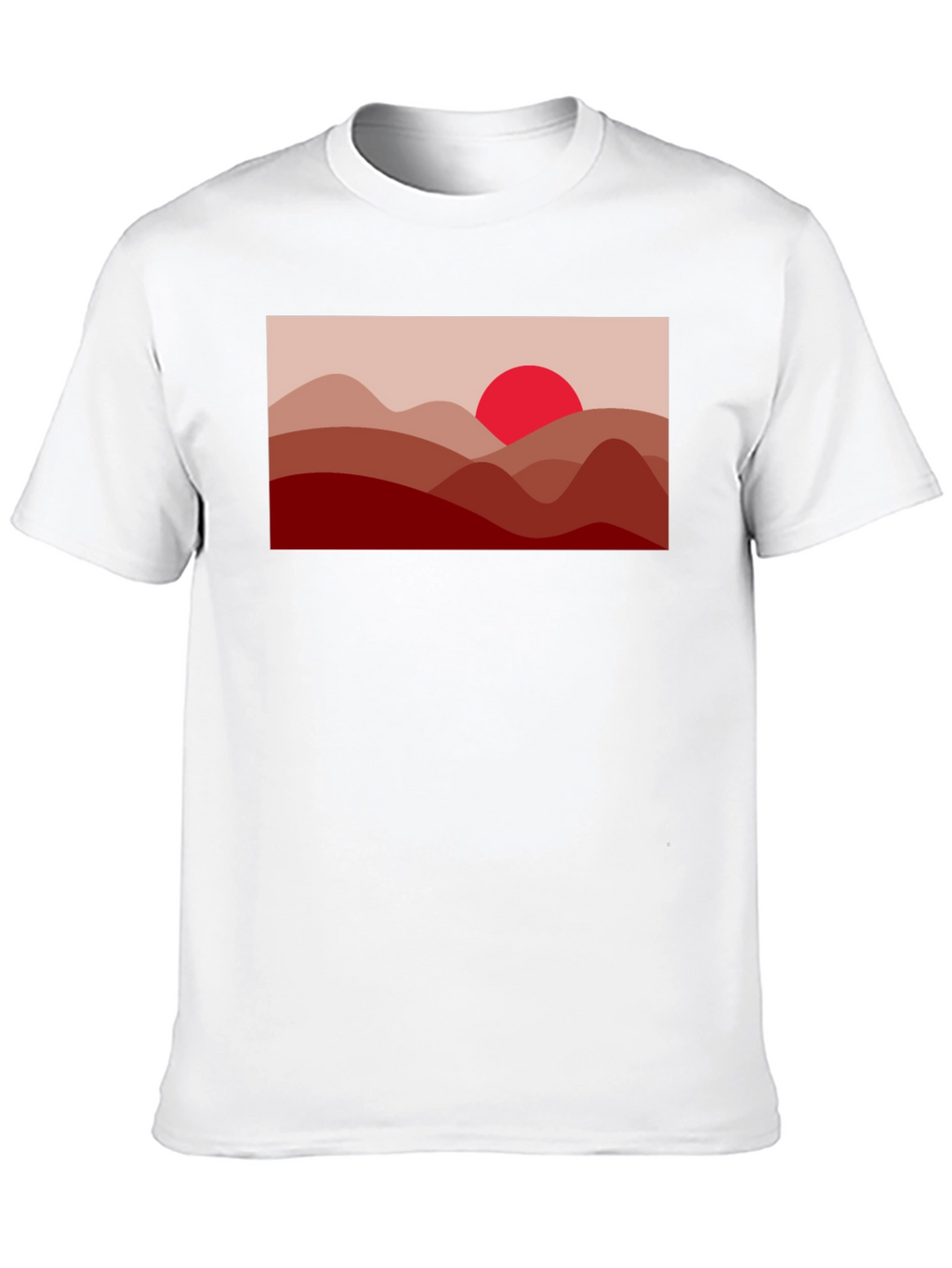Sunset Mountain T-Shirt - Stylish Graphic Tee